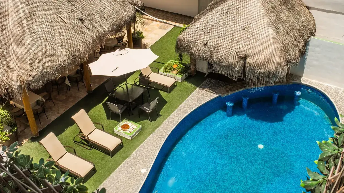 El patio desde el aire